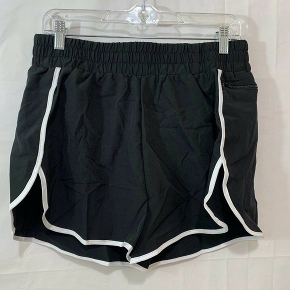 LaLaLa Womens NIB Zip Pocket Quick Dry Athletic Running Shorts with Liner XL - Picture 1 of 7